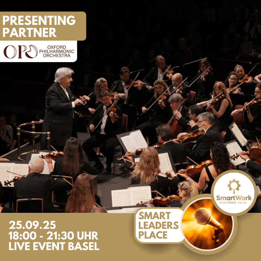 Event poster for Oxford Philharmonic Orchestra with Concert partner