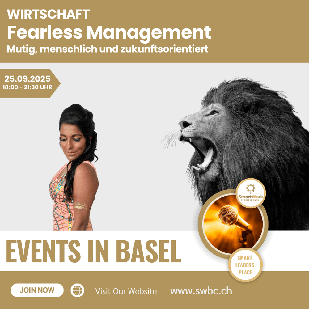 Event poster for Andrea Löwe with Event partner