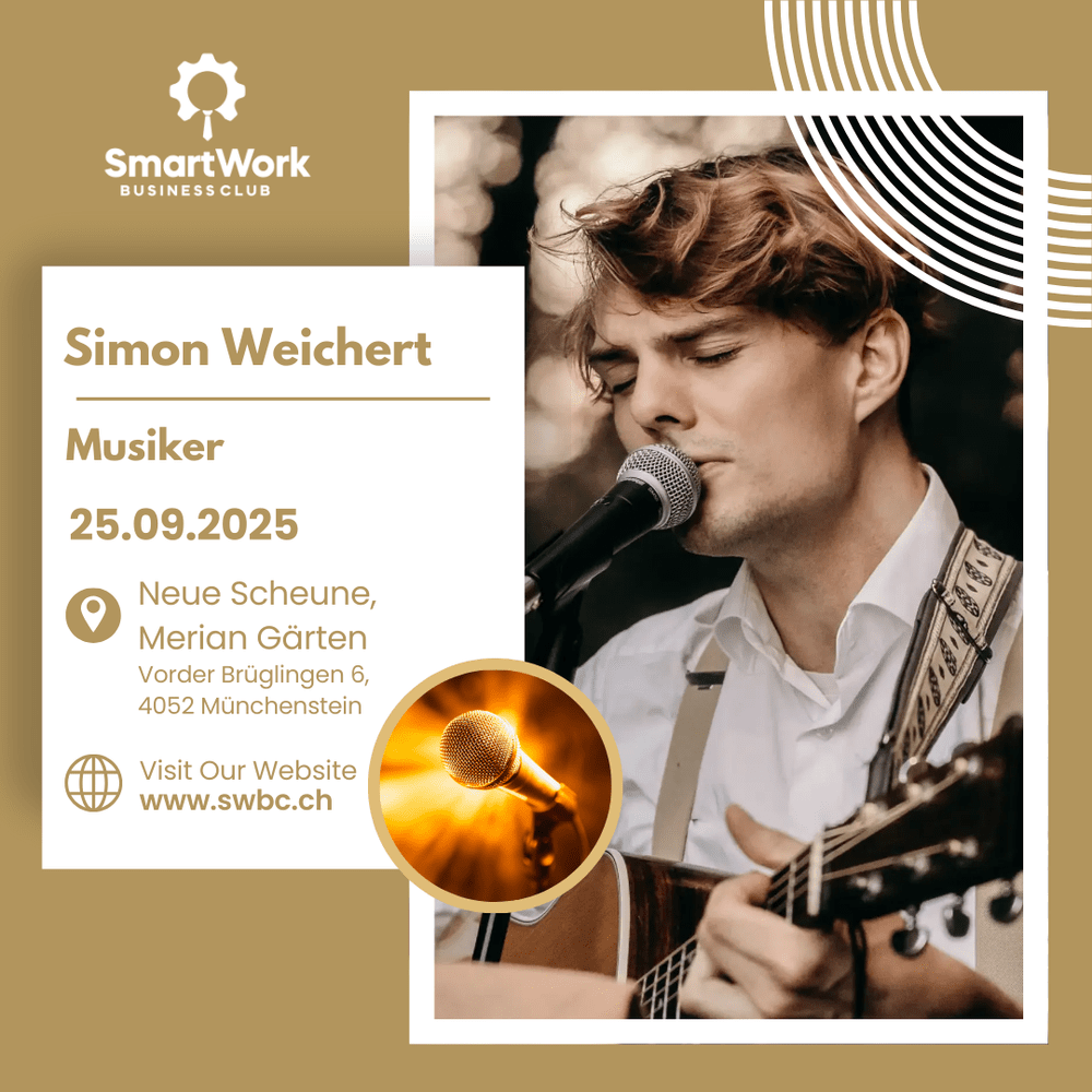 Event poster for Simon Weichert with Event moment