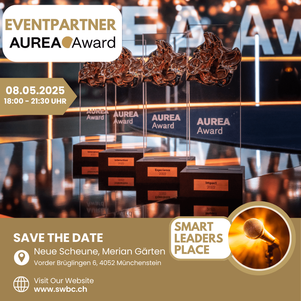 Event poster for AUREA Award with Event partner AUREA Award