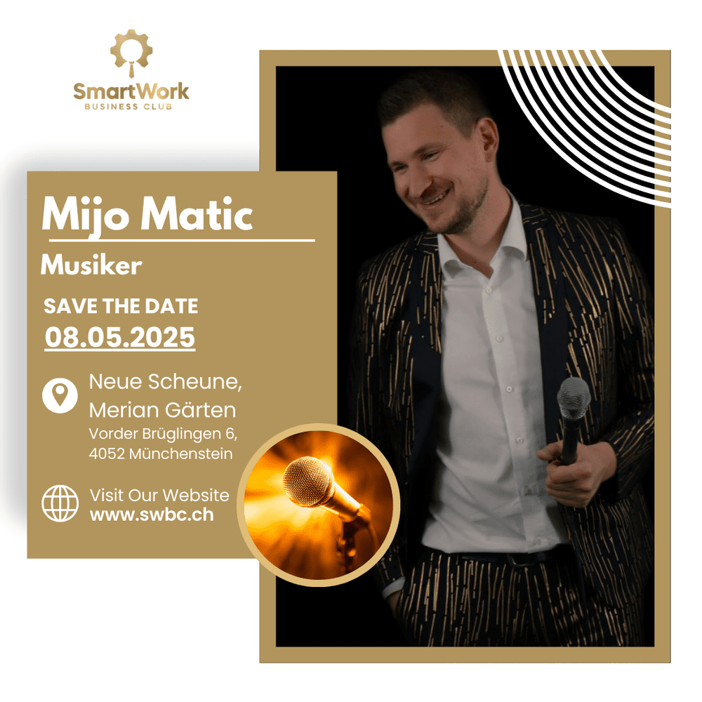 Event poster for Music moment at Smart Leaders Place with Mijo Matic