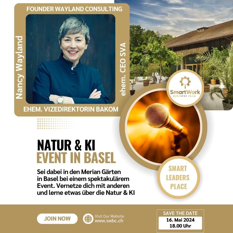 Event poster for Nature & AI with Nancy Wayland