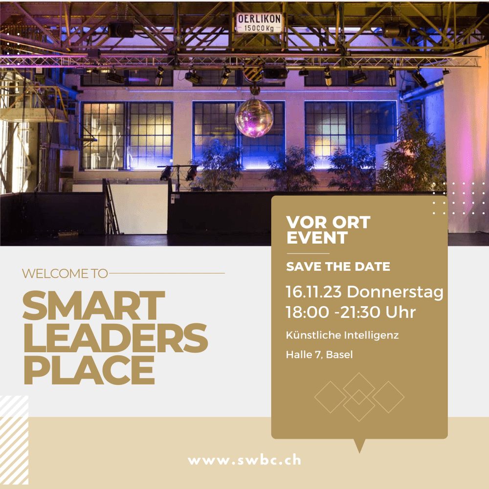 Event poster for Artificial intelligence with Smart Leaders Place